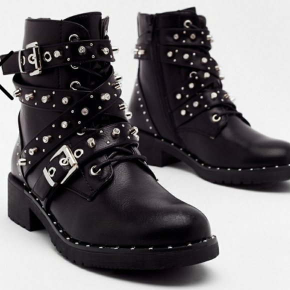 Zara Shoes - BNWT ZARA DIMOND STUDDED BOOTS!!